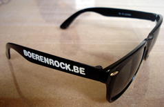 Bedrukte Zonnebril Boerenrock met bedrukking (Festivalbril)