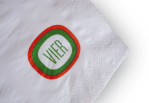 Servetten laten drukken - Serviettes bedrukken met logo
